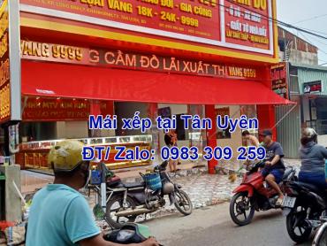 Thi công mái xếp di động tại Tân Uyên – Bình Dương