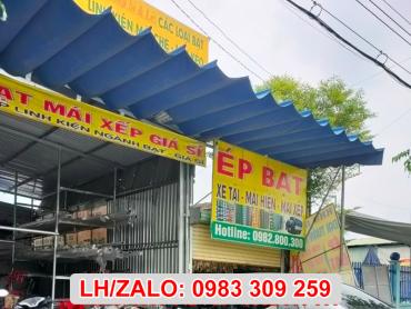 Thi công mái kéo mẫu mới nhất 2024 tại Bình Dương
