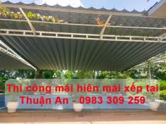 Dịch vụ lắp đặt mái hiên mái xếp di động uy tín, chất lượng tại Bình Dương