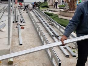 Thi Công Khung Mái Kéo