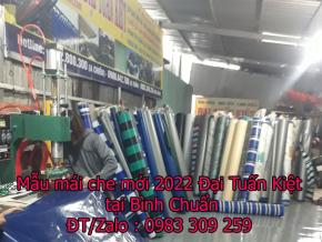 Mẫu mái che mới 2022 tại Bình Chuẩn