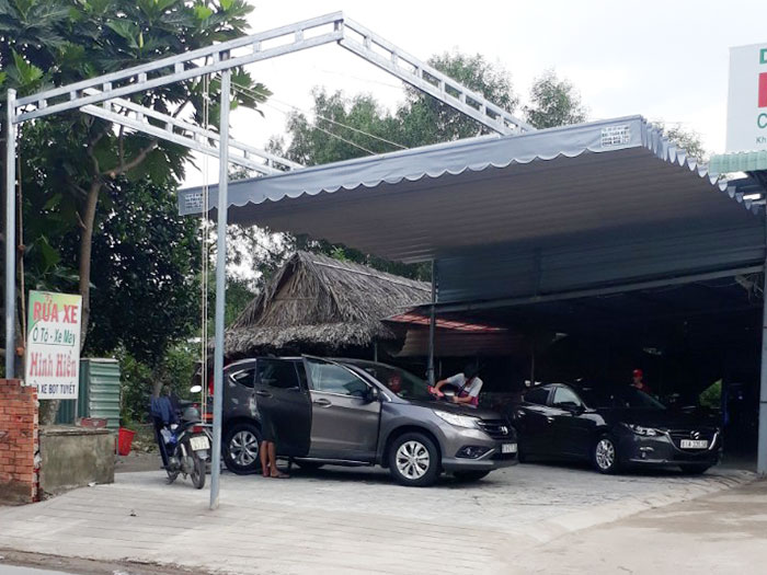 Mái xếp tại Chợ Tân Phước Khánh