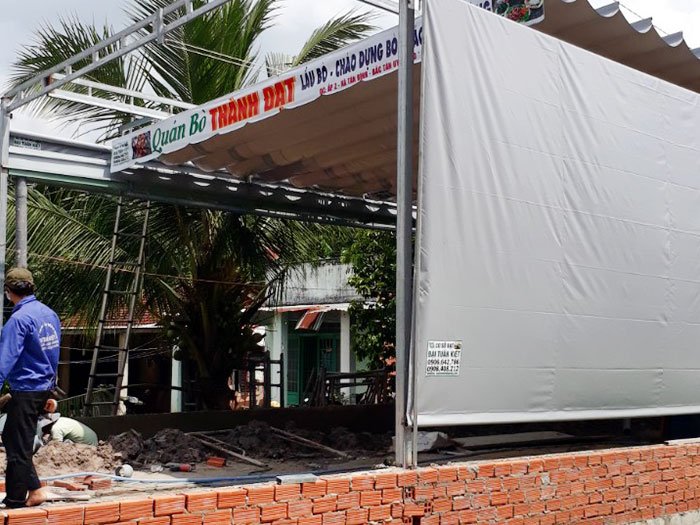 Mái xếp giá rẻ tại Cầu Bình Phước
